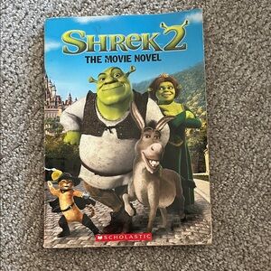 Scholastic Shrek 2 Movie Novel with Green and Gray Cover